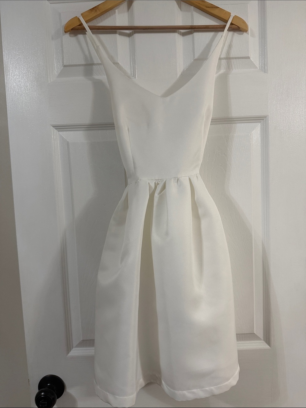 Windsor Ivory Midi Dress with Spaghetti Straps